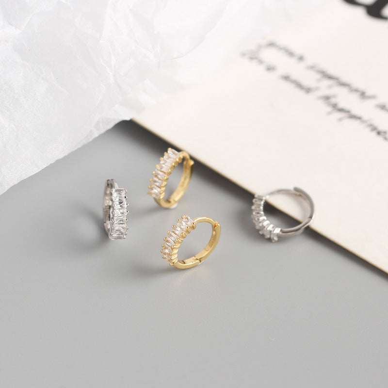 Baguette cut Embellished Hoop